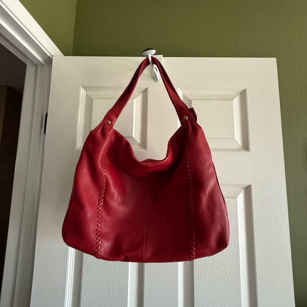 HOBO Alannis Shoulder Bag, Scarlet Red